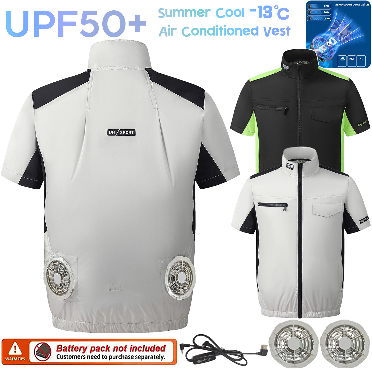 Fishing Vest Jacket - Gilet de refroidissement ventilé pour l'été,