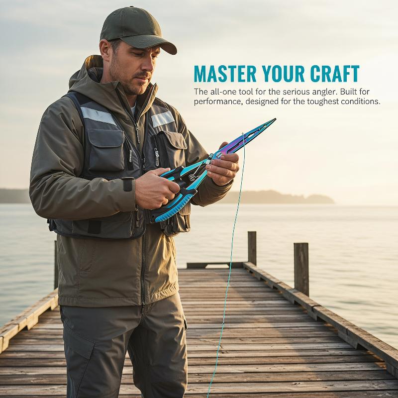 Saltwater Fishing Hook - Pince de pêche allongée en acier