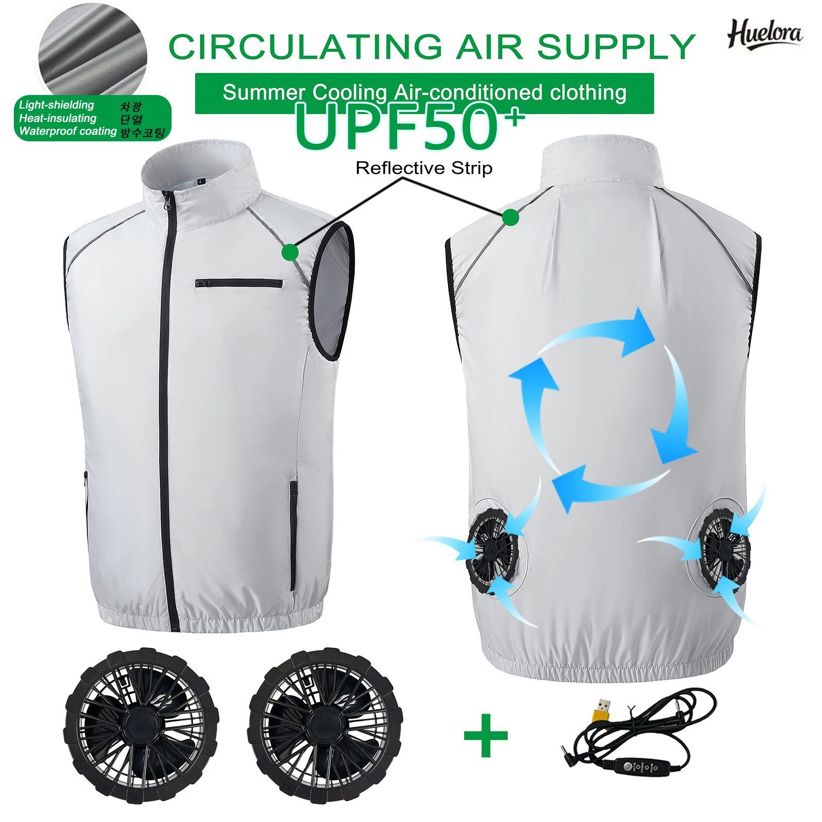 Fishing Vest Jacket - Gilet d'été Cool, gilet de ventilateur