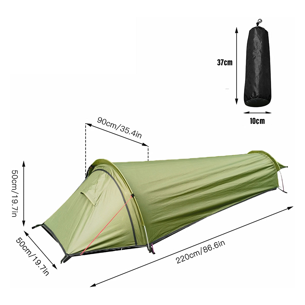 Fishing Equipment You Need - Tente ultralégère pour 1 personne, 850g,