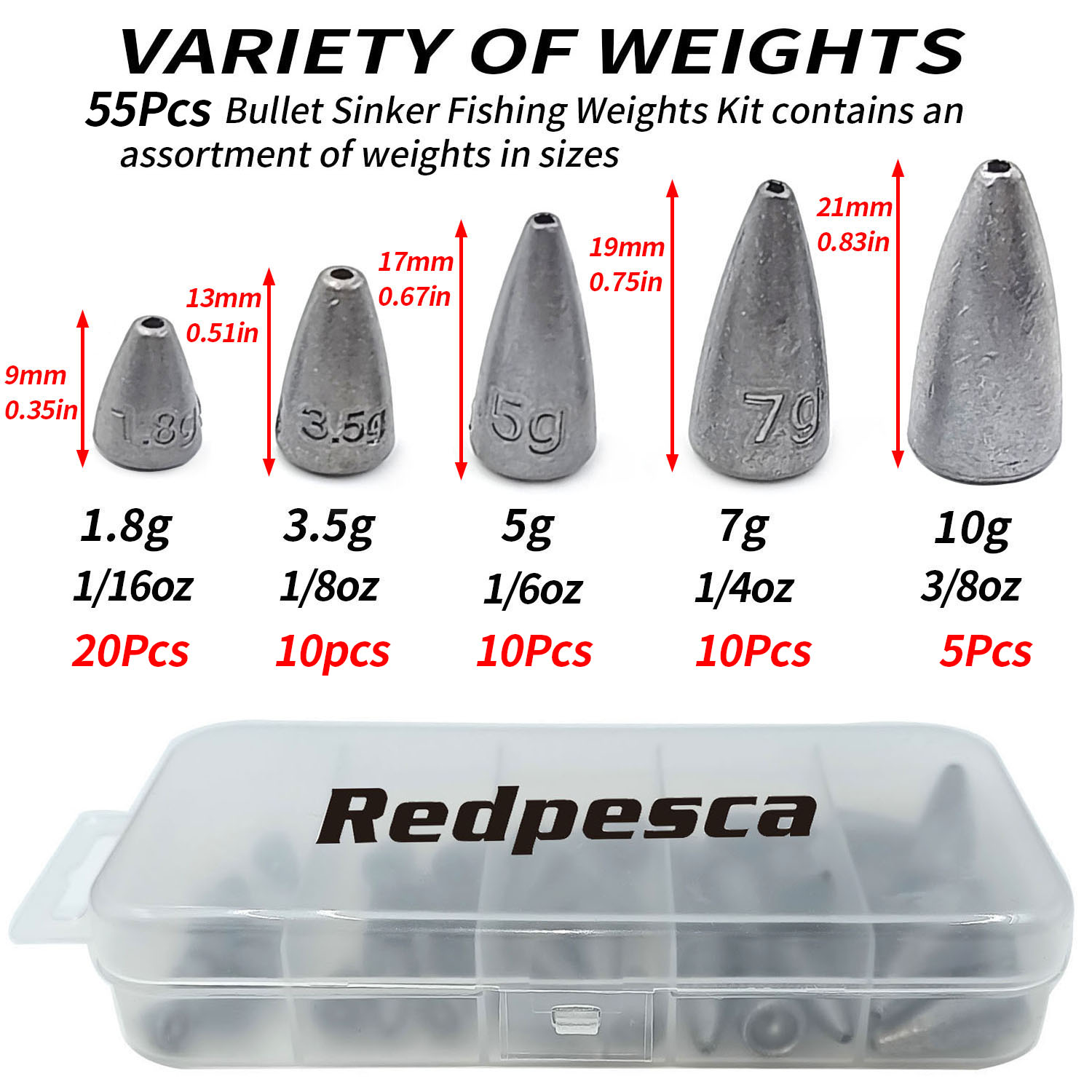 55 pièces/38 pièces poids de p - Bass Fishing Lure avis et prix