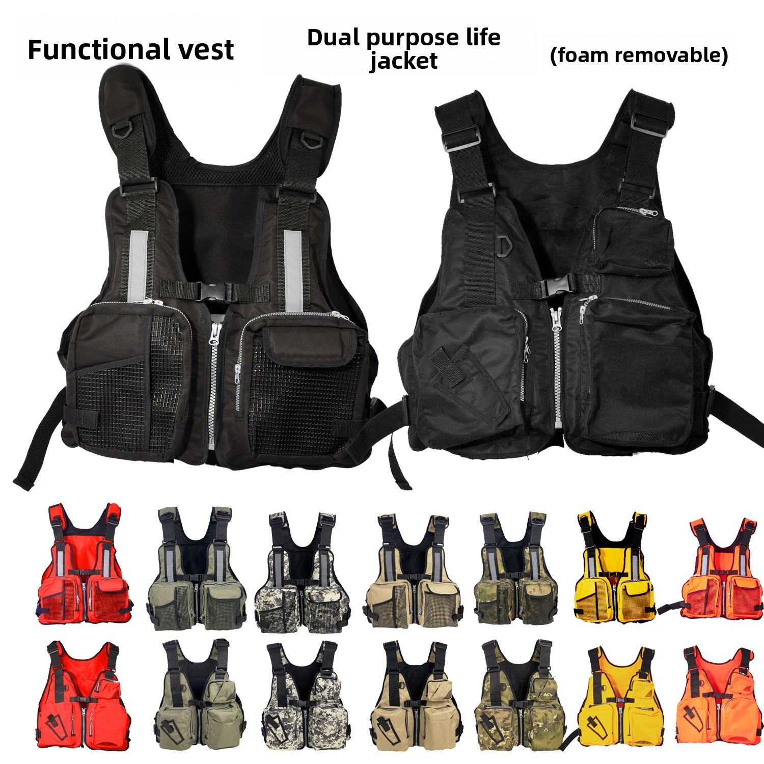 Gilet de sauvetage de pêche po - Fishing Vest Jacket avis et prix