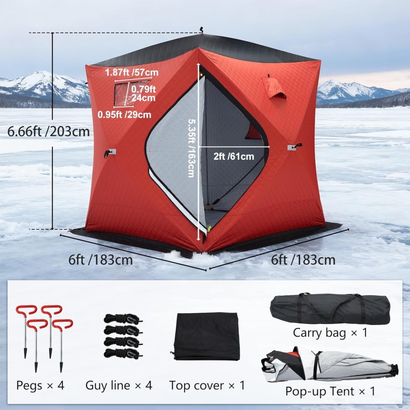 Abri de pêche sur glace pop-up - Fishing Equipment You Need avis et prix