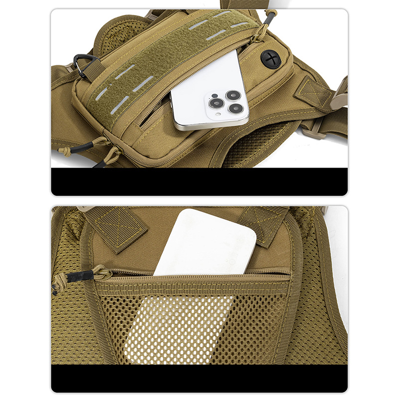 Sac de poitrine tactique, gile - Fishing Vest Jacket avis et prix