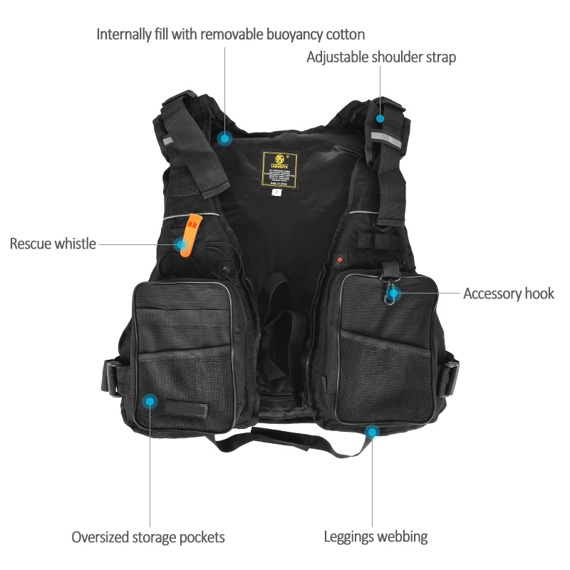Gilet de sauvetage flottant ré - Fishing Vest Jacket avis et prix