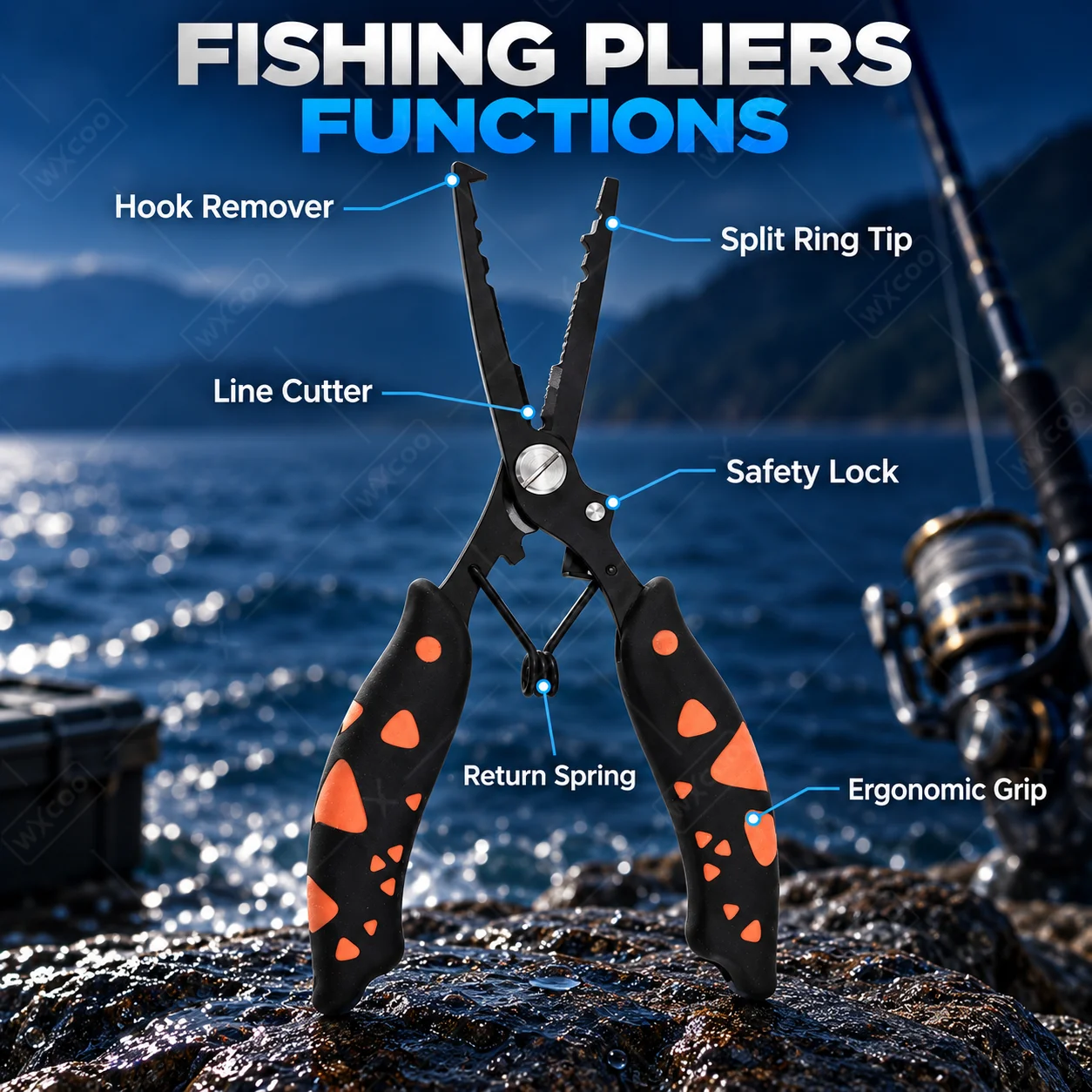 Pince de pêche robuste en acie - Saltwater Fishing Hook avis et prix
