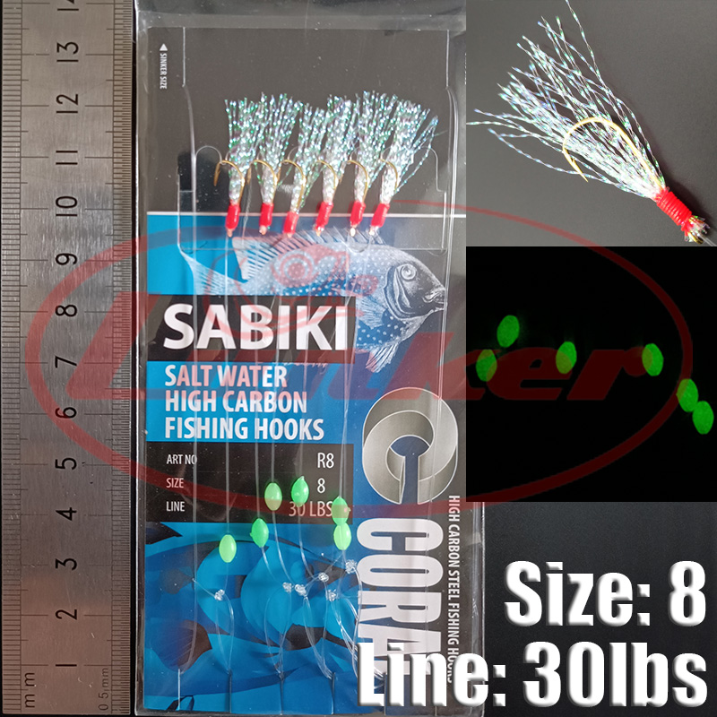 Lunker sabiki plate-forme croc - Saltwater Fishing Hook avis et prix