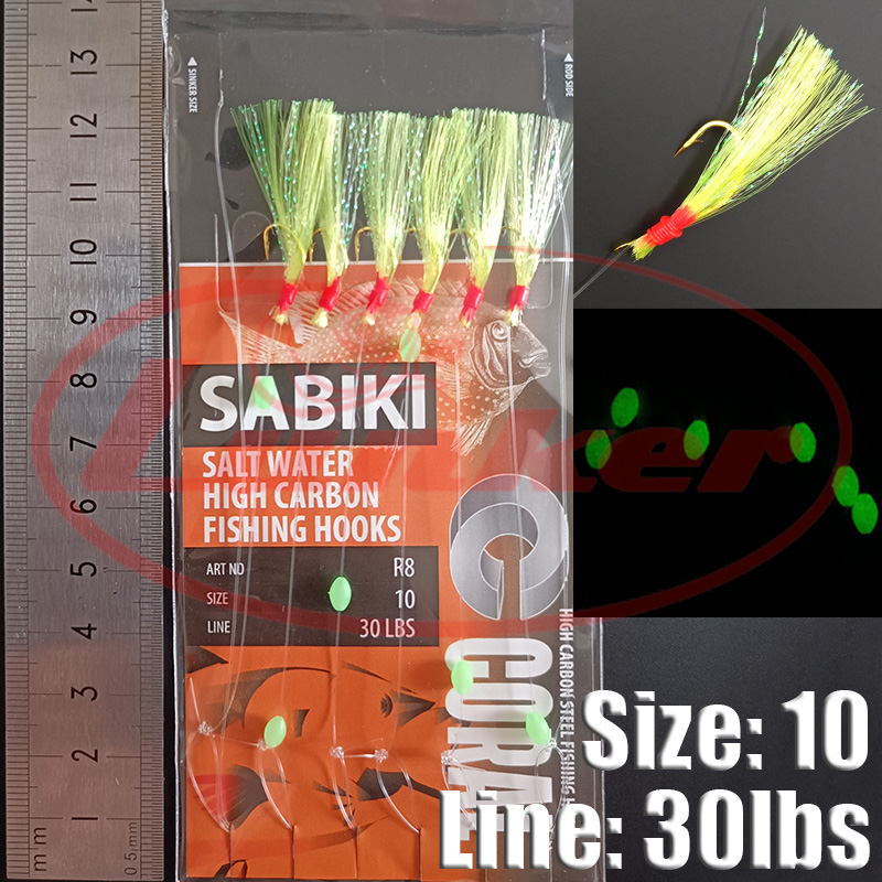 Lunker sabiki plate-forme croc - Saltwater Fishing Hook avis et prix